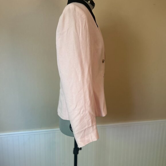 Kasper for ASL Pink Double Breasted Short Blazer | Vintage 80s | Size 10 - Picture 3 of 8
